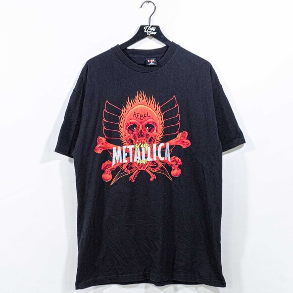 Metallica Rebel Pushead T-Shirt Giant XL VTG 90s Rock Band...